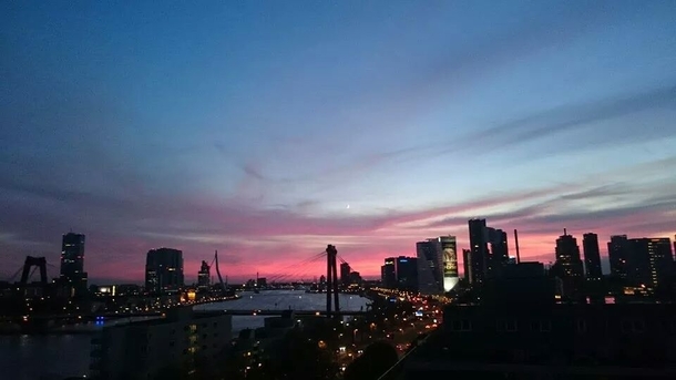 Rotterdam Skyline at dawn 