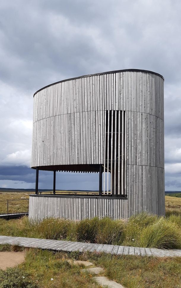 RSPB Observation Tower Forsinard Scotland designed by Icosis Architects