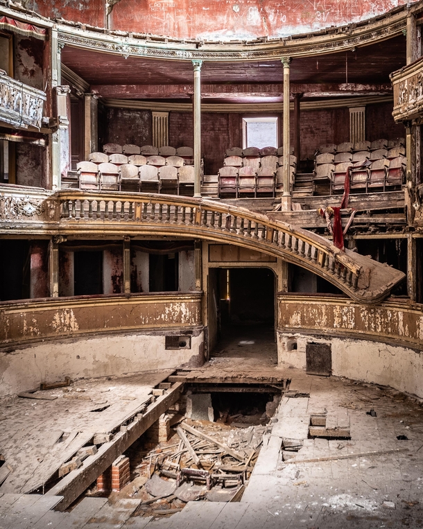 Ruined theater in Italy 