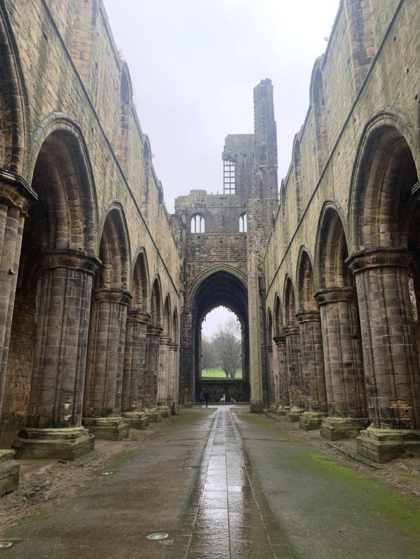 Ruins of an old Cistercian Abby West Yorkshire