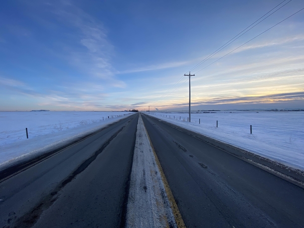 Rural roads east of Calgary 