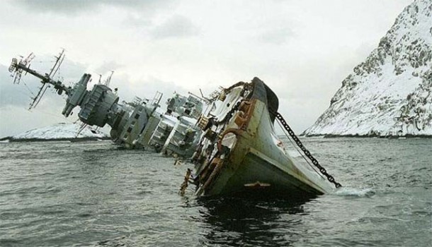 Russian cruiser Murmansk wrecked in Norway the album in the comment 