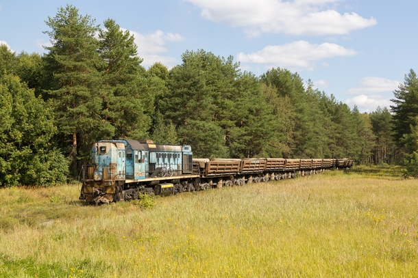 Russian Mine train left for the dead 