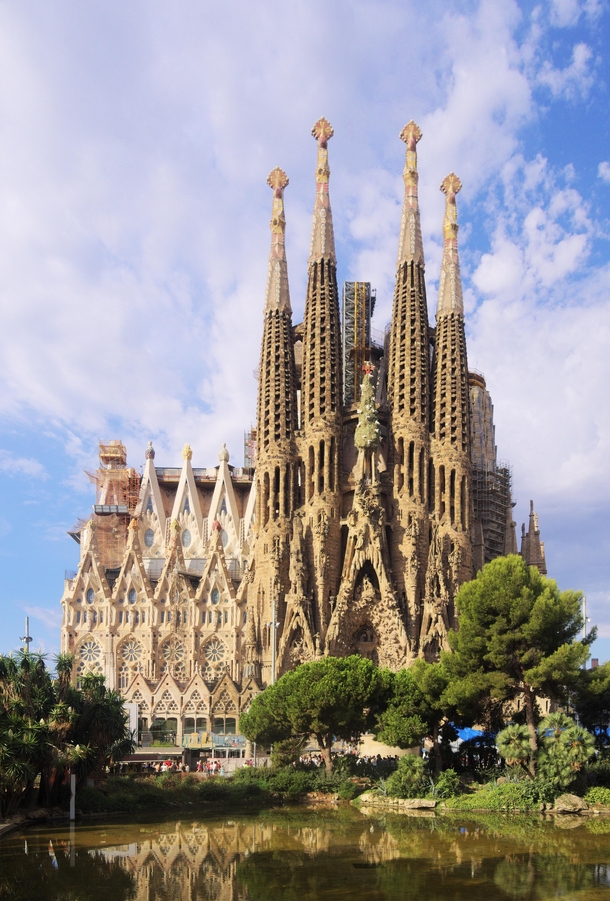 Sagrada Famlia in Barcelona by Antoni Gaud Photo by C Messier 