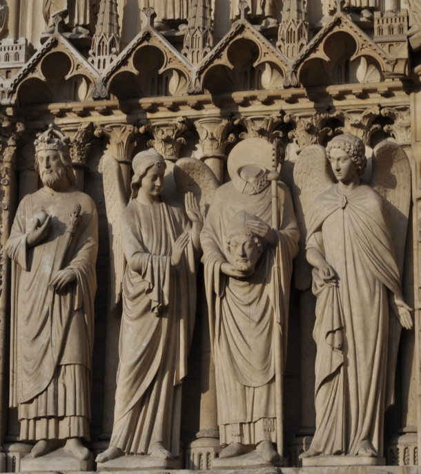 Saint Denis - Headless Statue - Notre Dame de Paris 