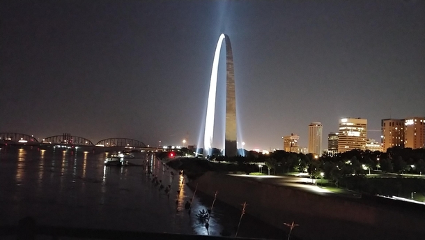 Saint Louis Missouri from Eads Bridge on -JUN-