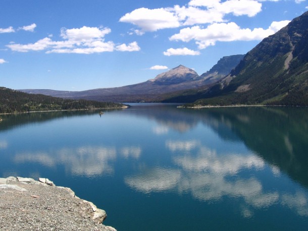 Saint Mary Lake Glacier National Park Montana 