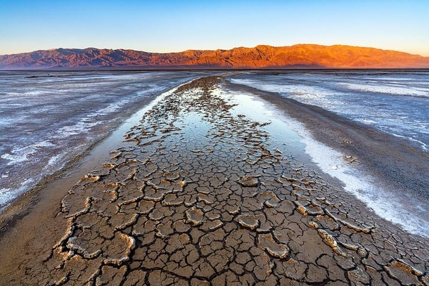 Salt Streams of Death Valley California USA 