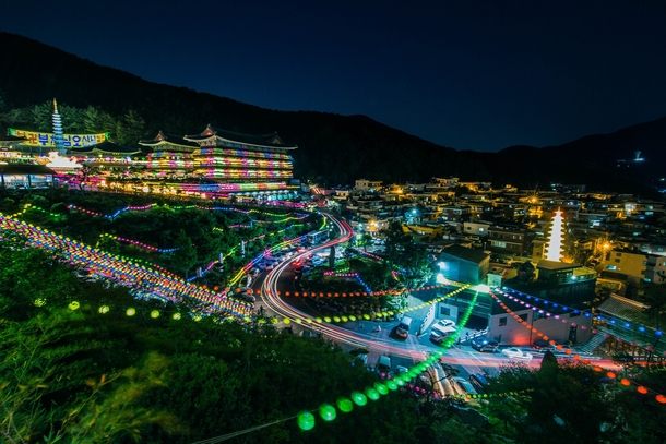 Samgwang Temple during the Lotus Lantern Festival  Busanjin District Busan South Korea 