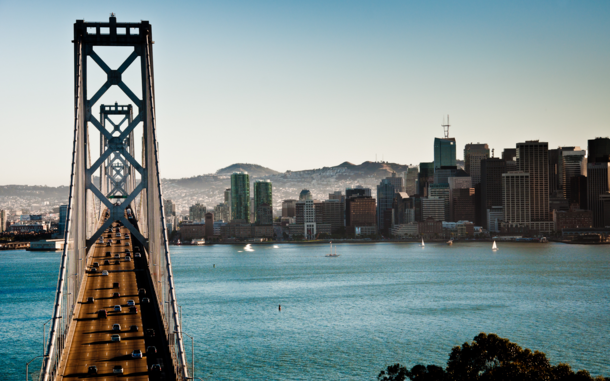 San Francisco by the Bay Bridge 