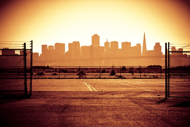 San Francisco skyline viewed from across the bay 