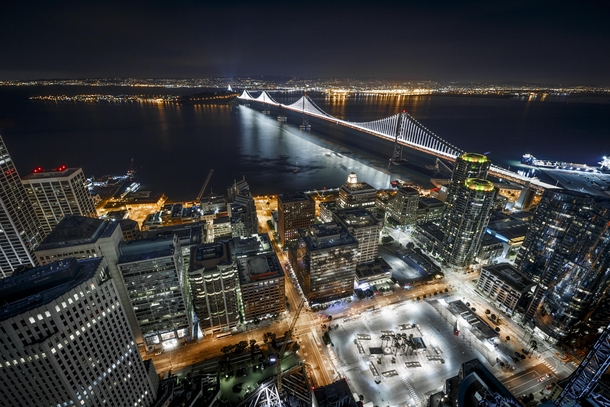 San Francisco waterfront and Bay Bridge 
