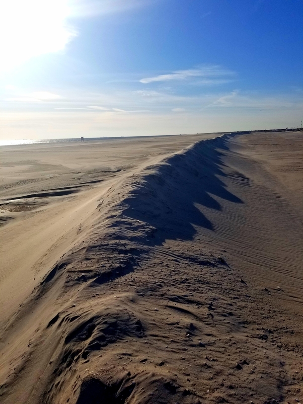 Sand Dune at Jones Beach state park on Long Island NY 