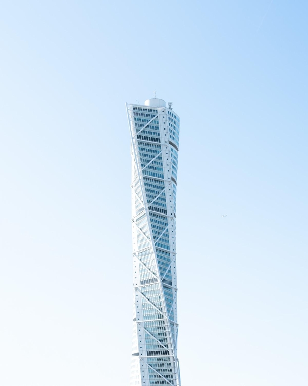 Santiago Calatravas Turning Torso in Malm Sweden - m tall 