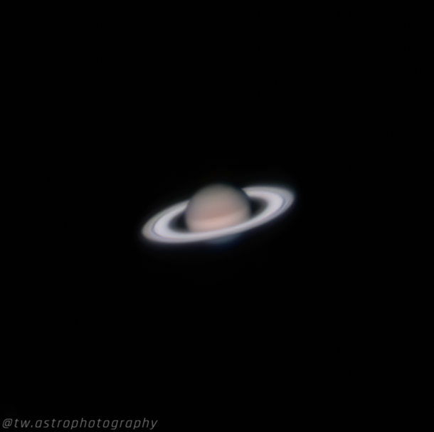 Saturn shot with my backyard  telescope 