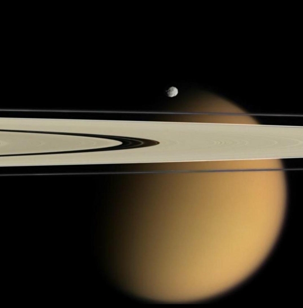 Saturns rings amp moons