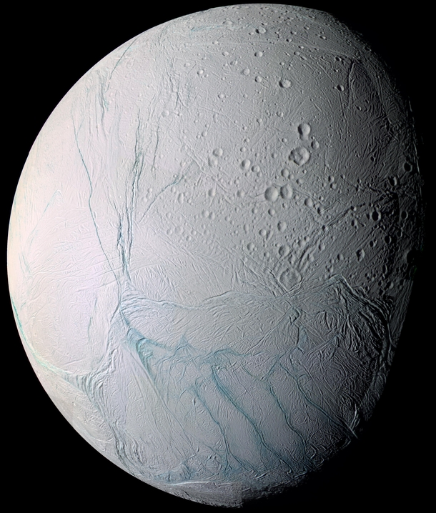 Saturns sixth largest moon Enceladous 