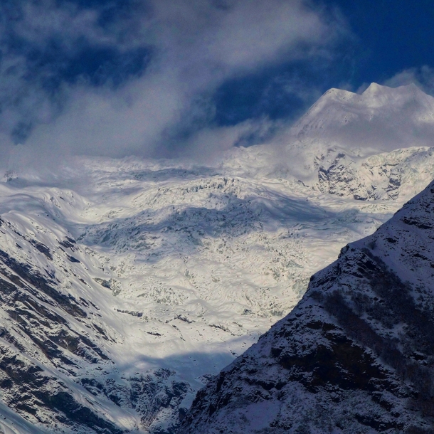 Saun Glacier Providing Access to Panchachuli I Indian Himalayas 