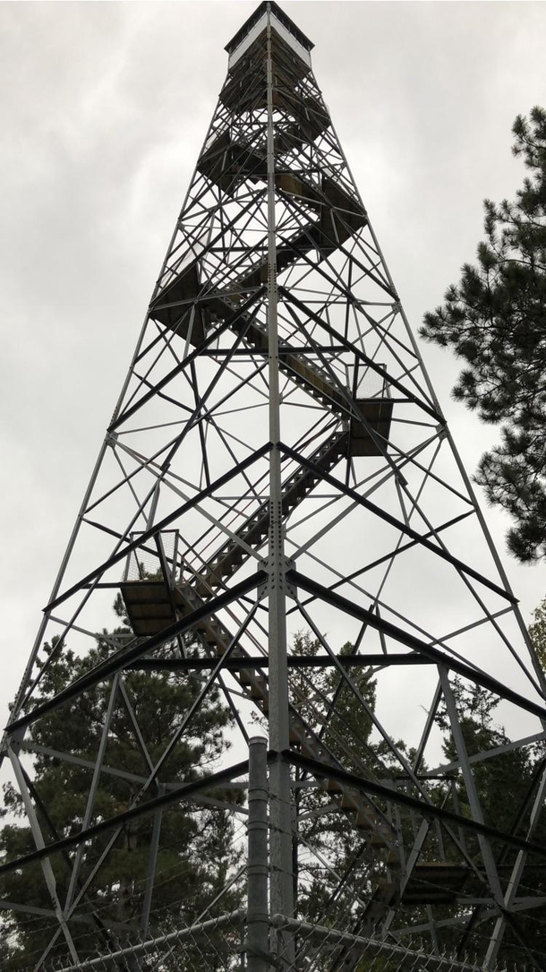 Saw another fire tower posted and wanted to share this one Fenced off now but we used to climb it - years ago