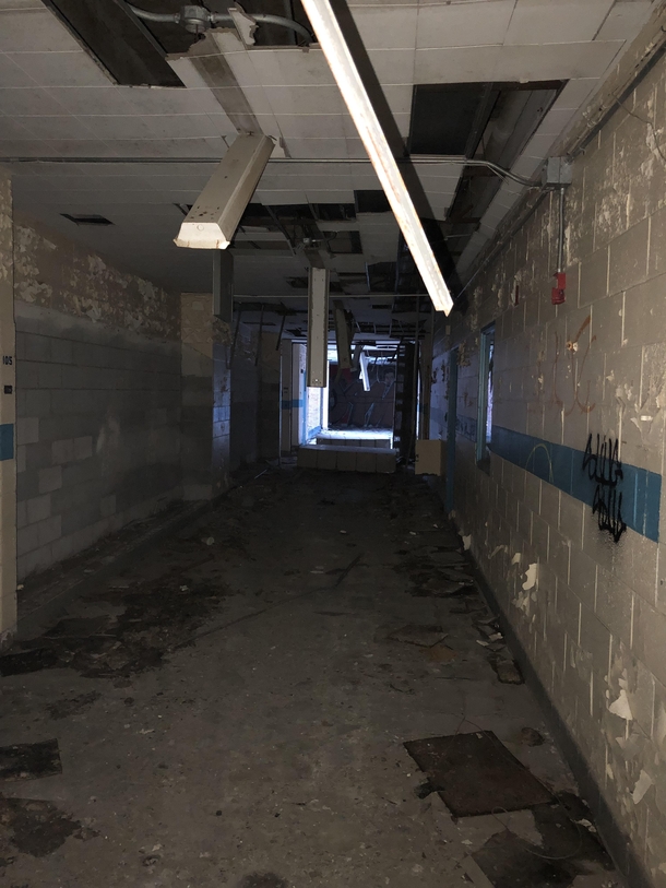 School Hallway in Detroit