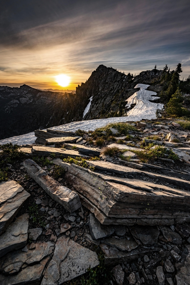 Scotchmans Peak at sunrise Idaho 