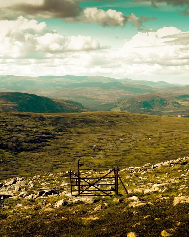 Scotlands Most Pointless Gate Cairngorms National Park UK 
