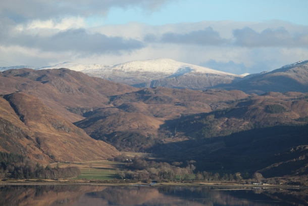 Scottish Highlands west coast from Lochcarron on a rare sunny march afternoon f  mm ISO x