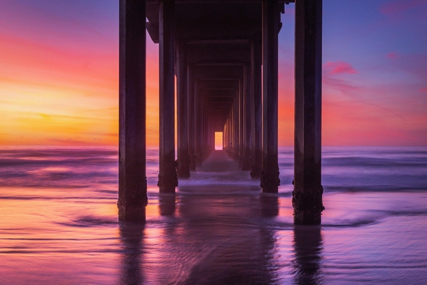 Scripps Pier San Diego CA  of my Top  best sunsets ever witnessed
