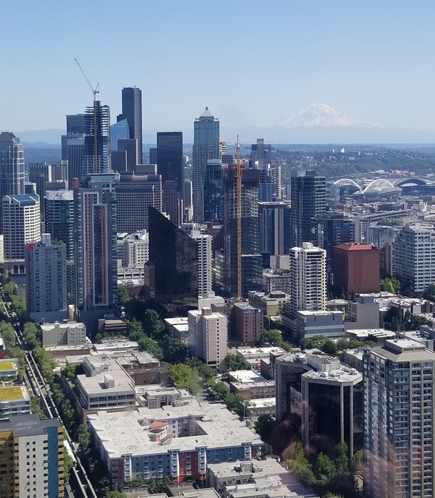 Seattle as viewed from the Space Need Facing south July  