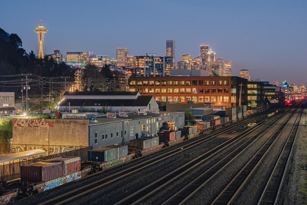 Seattle at twilight 
