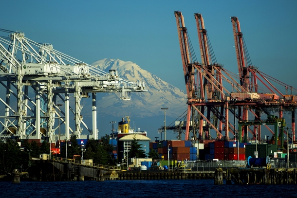 Seattles industrial port 