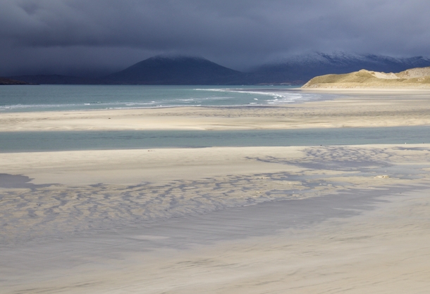 Seilebost beach just after a storm - Outer Hebrides Scotland 