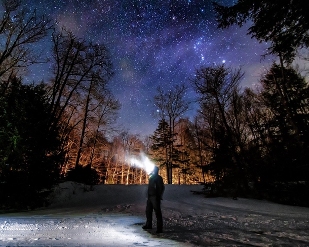 Self Portrait at Night - Loyalsock State Forest Pennsylvania