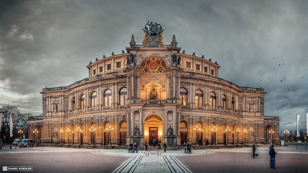 Semper opera house in Dresden Germany 
