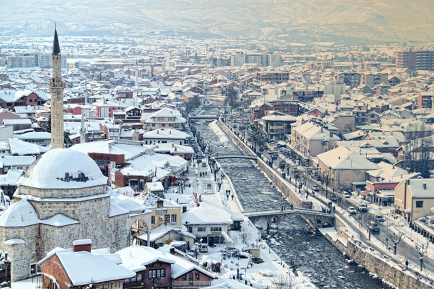 Serene Winter in Prizren Kosovo