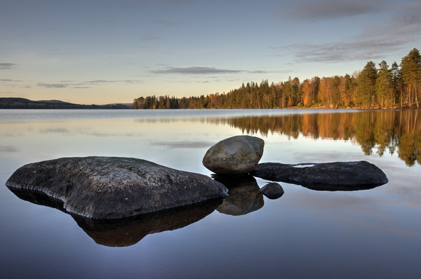 Serenity now Drank my coffee every morning at this spot while camping with my dad for a week in Vrmland Sweden 