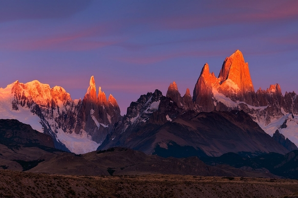 Serro Torre Massifs  Los Glacieres National Park Patagonia Argentina 