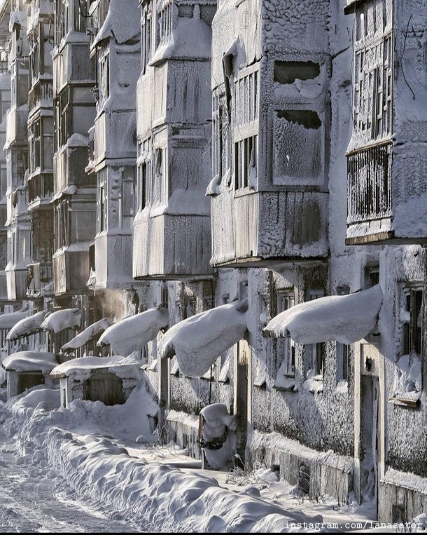 Severe winter in Russia