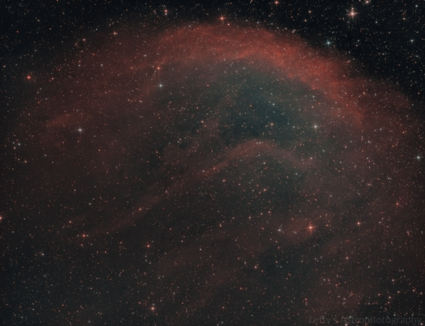 Sh-  hours on the largest Planetary Nebula 