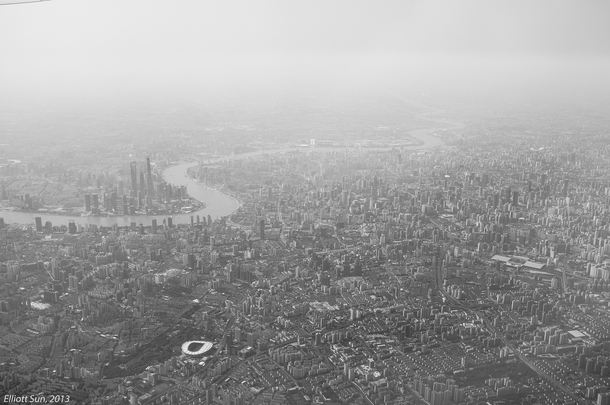 Shanghai China - from high above 