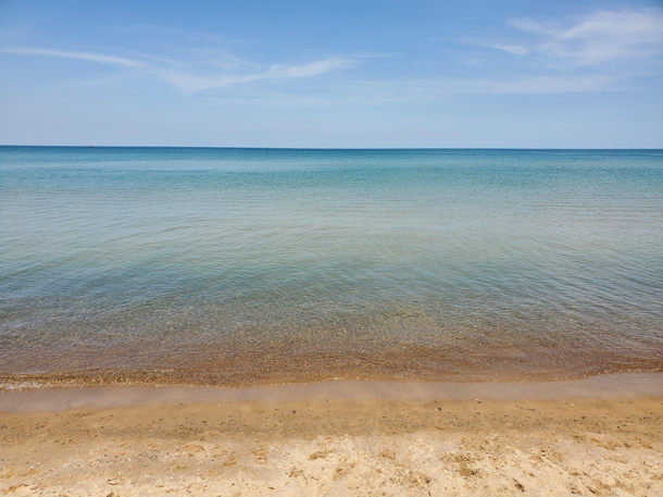 Sheridan Beach on Lake Michigan Indiana shoreline OC 