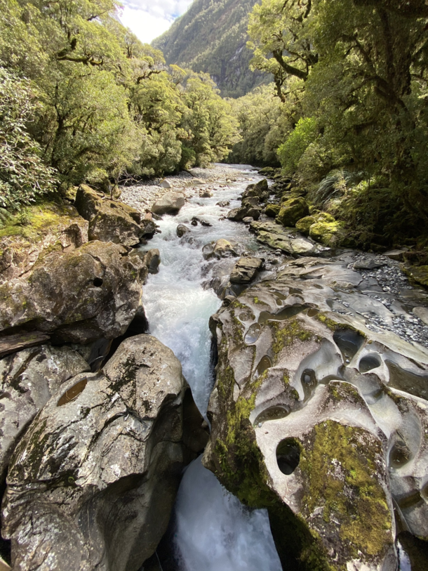Shot this on the way to Milford Sound yesterday The Chasm Fiordland National Park NZ 