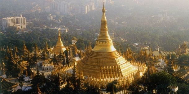 Shwedagon Pagoda Temple Complex Myanmar