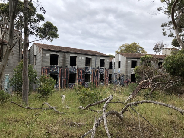 Sick abandoned University campus in Melbourne Australia