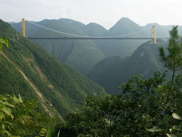 Sidu River Bridge Hubei China 