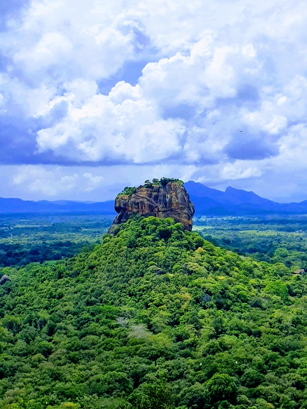 Sigiriya Rock taken from Adams Peak Sri Lanka 