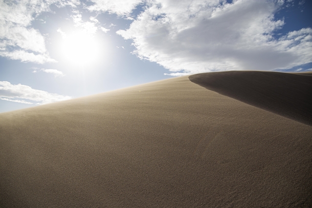 Simple shot of sand dunes in Colorado 