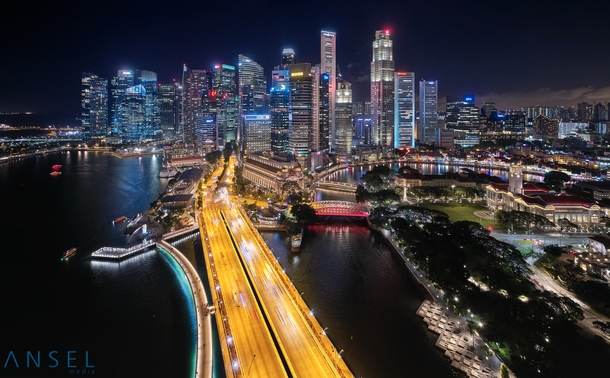 Singapore City by night 