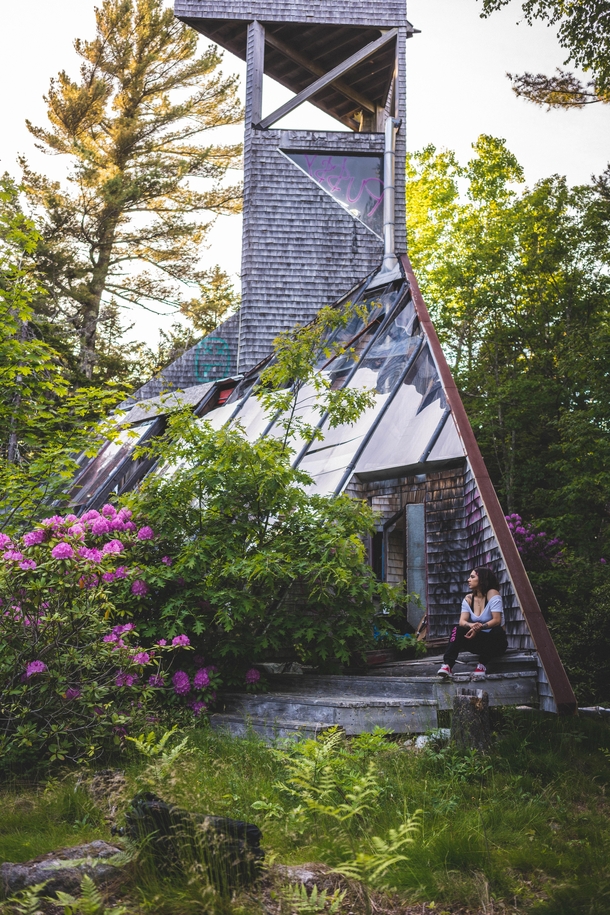 Sitting at the Alien House in Maine