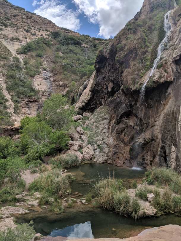 Sitting Bull Waterfall in New Mexico   x 